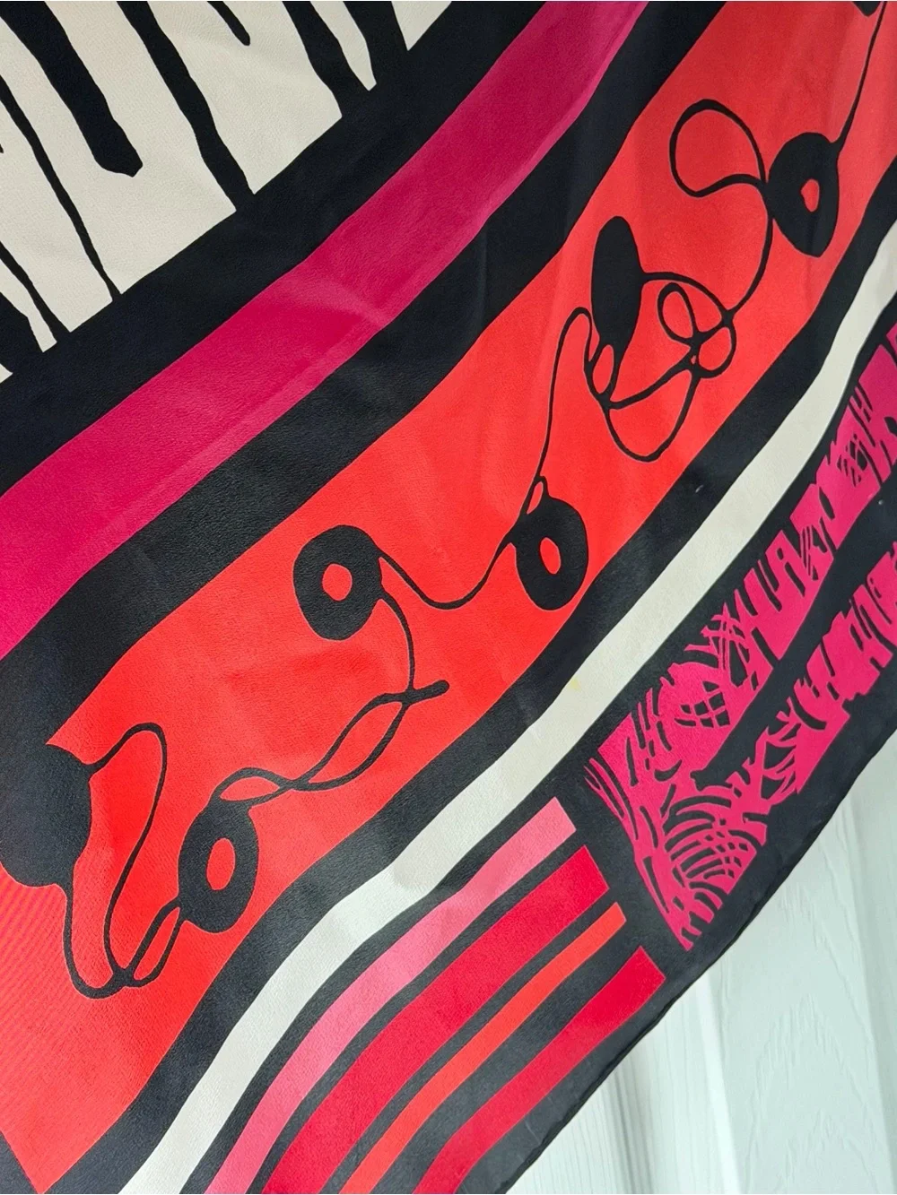 Diane Von Furstenberg DVF logo Silk Scarf